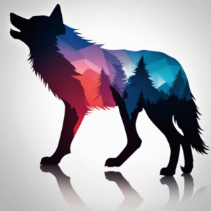 Cool Wolf Fake Tattoo Design