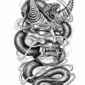 Devil Fake Tattoo Design