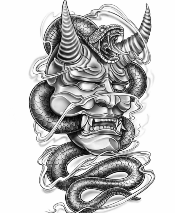 Devil tattoo design