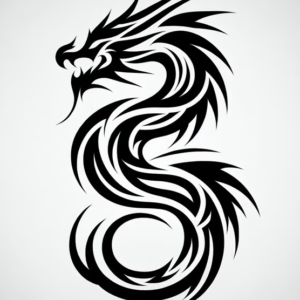 Dragon Fake Tattoo Design