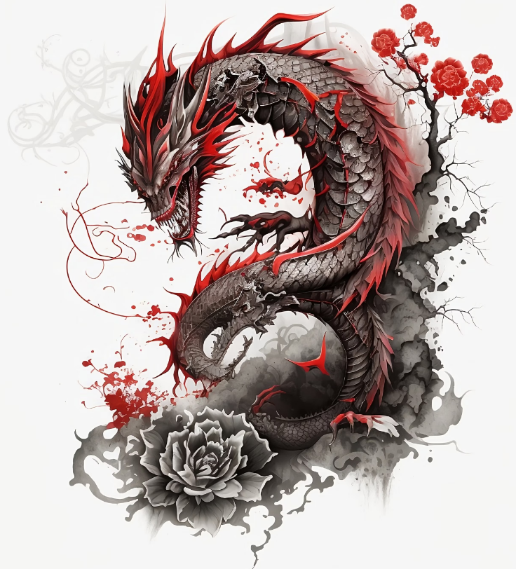 Dragon tattoo design