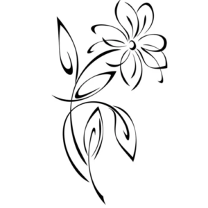 Flower Fake Tattoo design