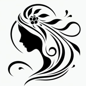 Girl Fake Tattoo design