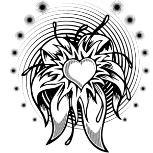 Heart Fake Tattoo design simple