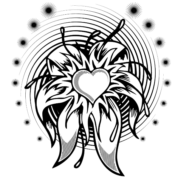 Heart tattoo design