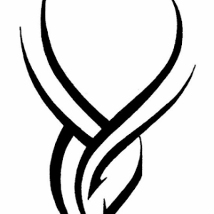 Simple tribal fake tattoo design