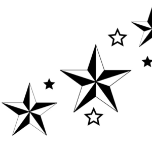 Stars Fake Tattoo Design