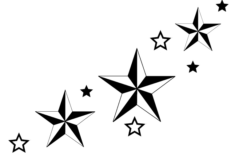 Stars tattoo design