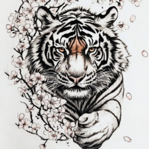 Tiger Fake Tattoo Design