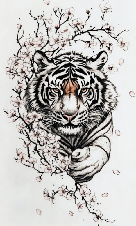 Tiger tattoo design