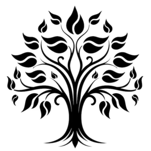 Simple Tree Fake Tattoo Design