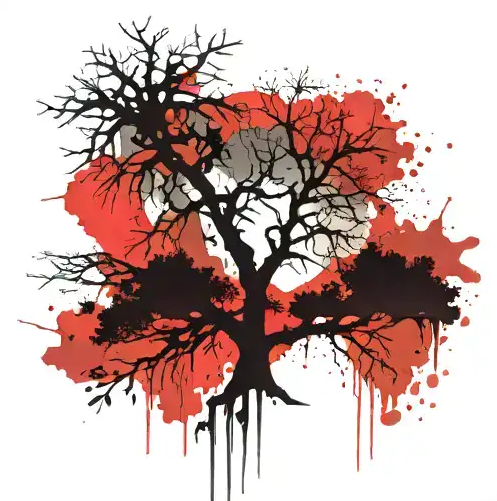 Tree tattoo design