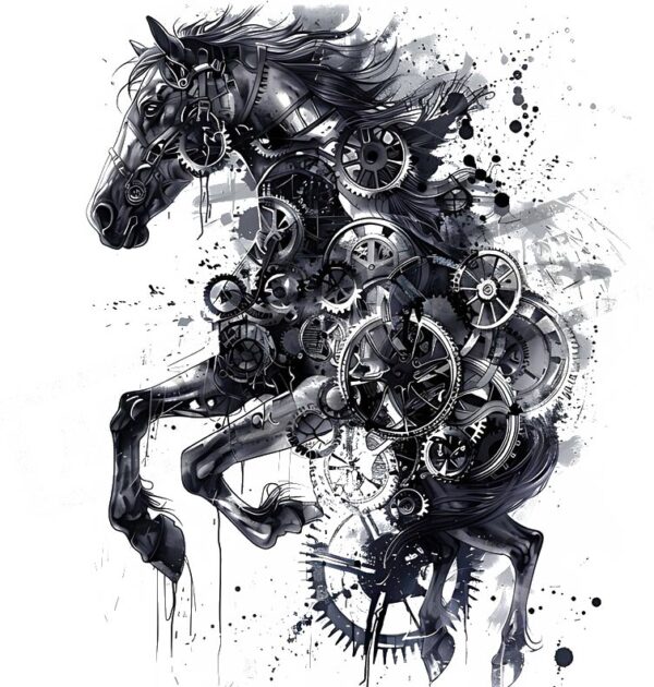 Horse tattoo design