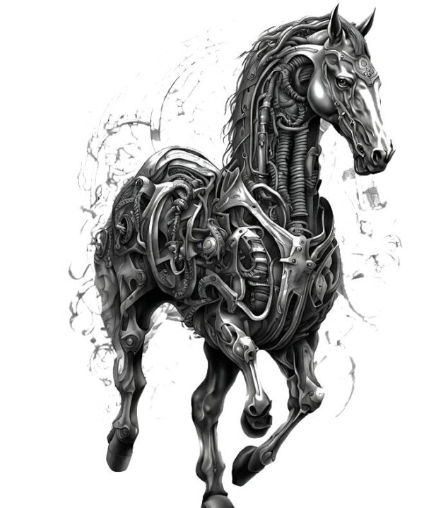 Horses tattoo design