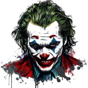 Joker Fake Tattoo Design