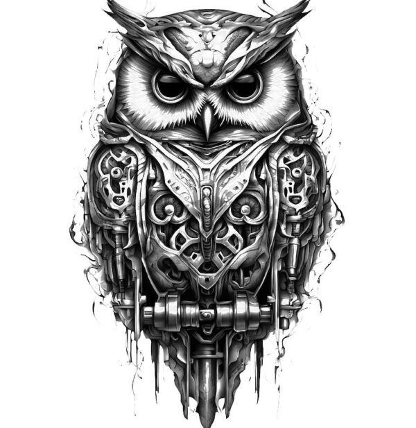 Owl tattoo design