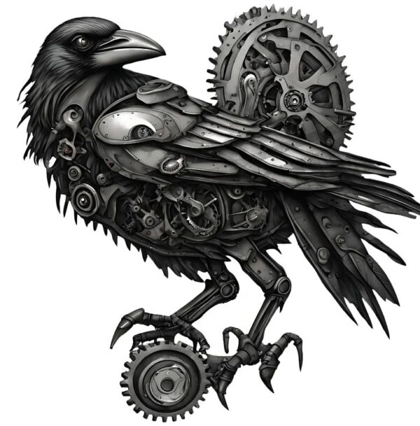 Raven tattoo design