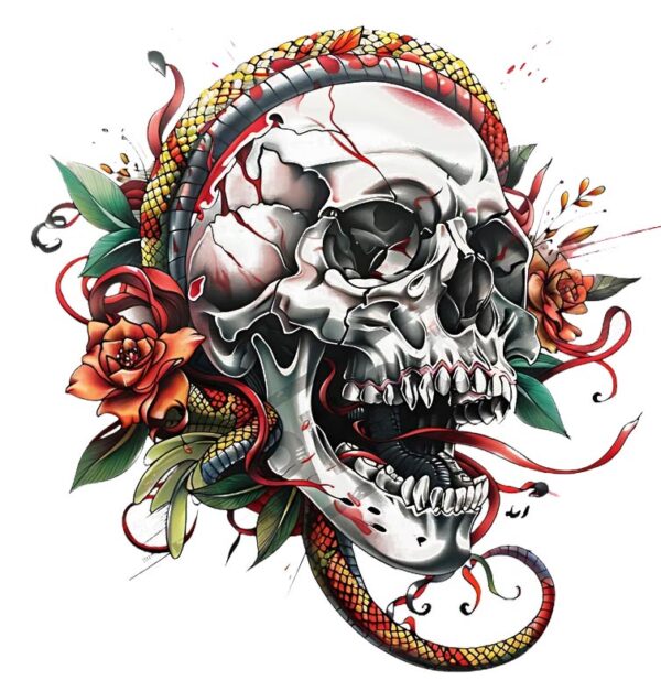 Skull tattoo design